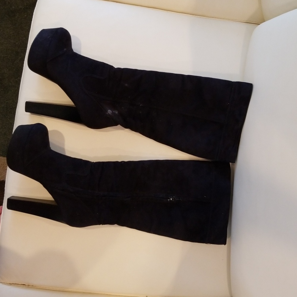 Suede Platform Boots Size 8